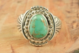 Genuine Royston Turquoise Sterling Silver Ring